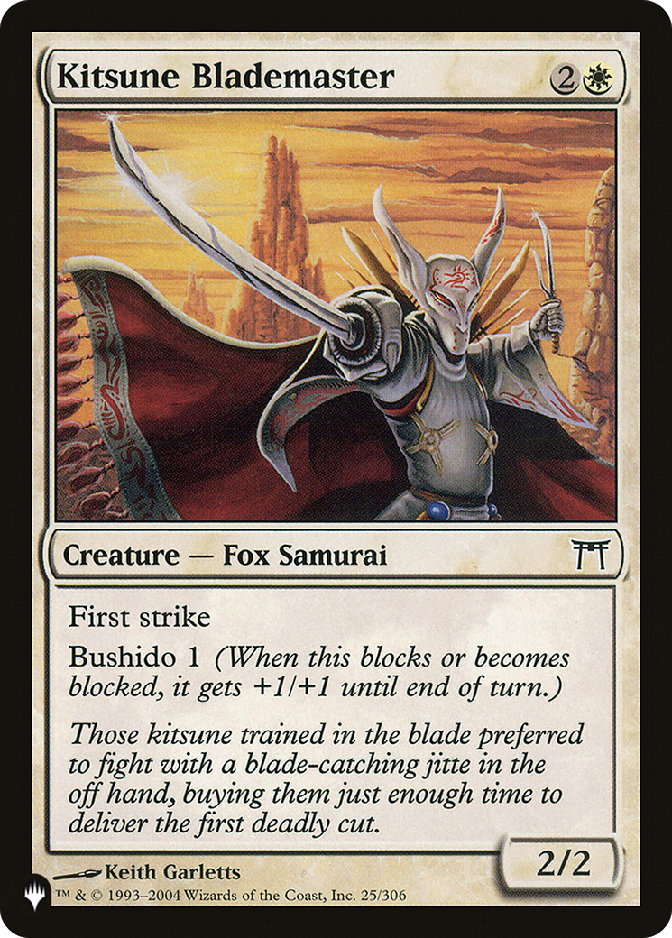 Kitsune Blademaster [The List] | Card Merchant Takapuna