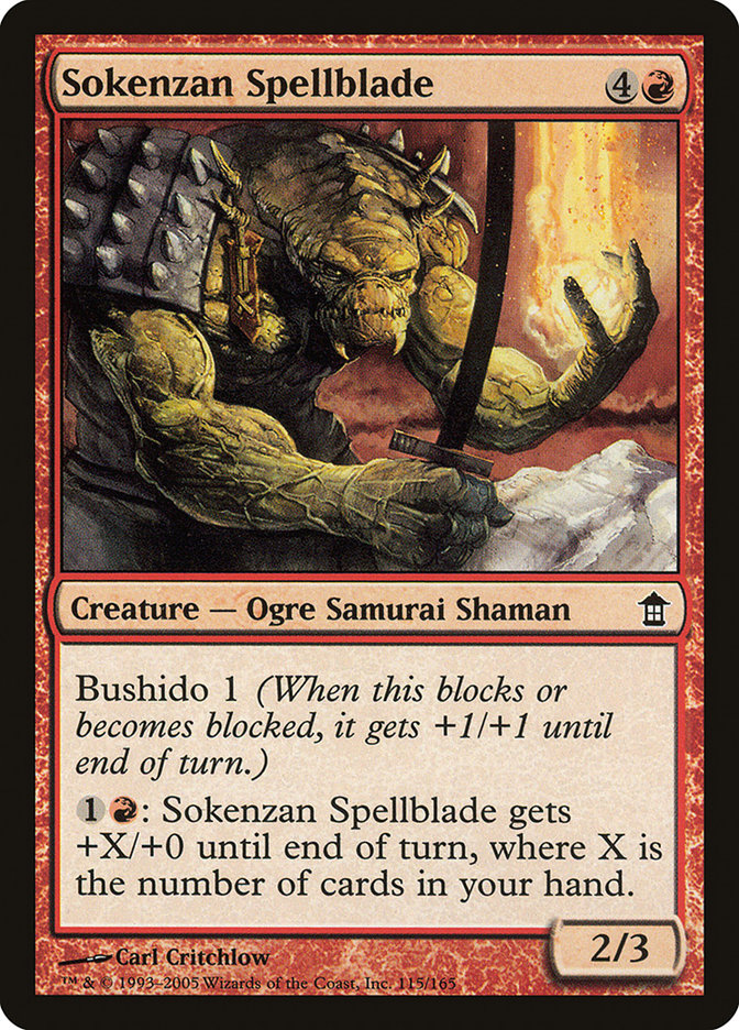 Sokenzan Spellblade [Saviors of Kamigawa] | Card Merchant Takapuna