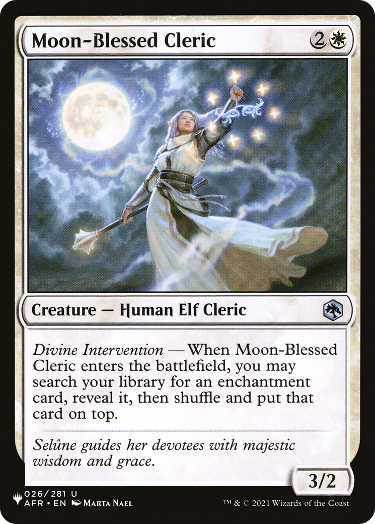 Moon-Blessed Cleric [The List] | Card Merchant Takapuna