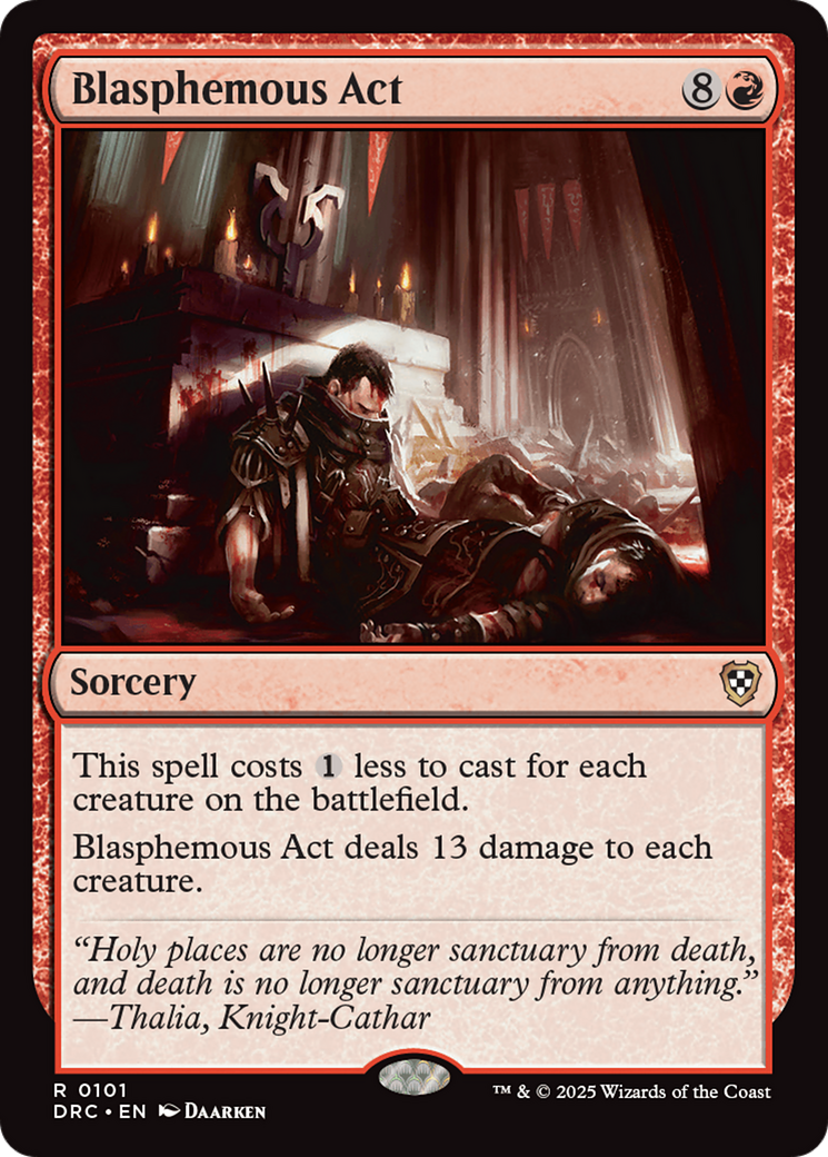 Blasphemous Act [Aetherdrift Commander] | Card Merchant Takapuna