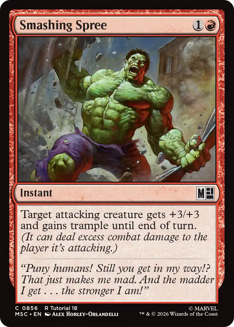 Smashing Spree (0856) [Marvel Super Heroes Commander] | Card Merchant Takapuna