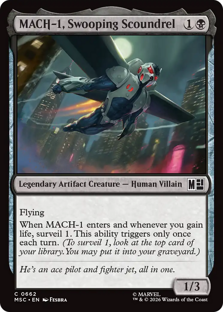 MACH-1, Swooping Scoundrel [Marvel Super Heroes Commander] | Card Merchant Takapuna