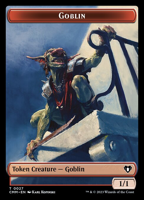 Treasure // Goblin Double-Sided Token [Commander Masters Tokens] | Card Merchant Takapuna