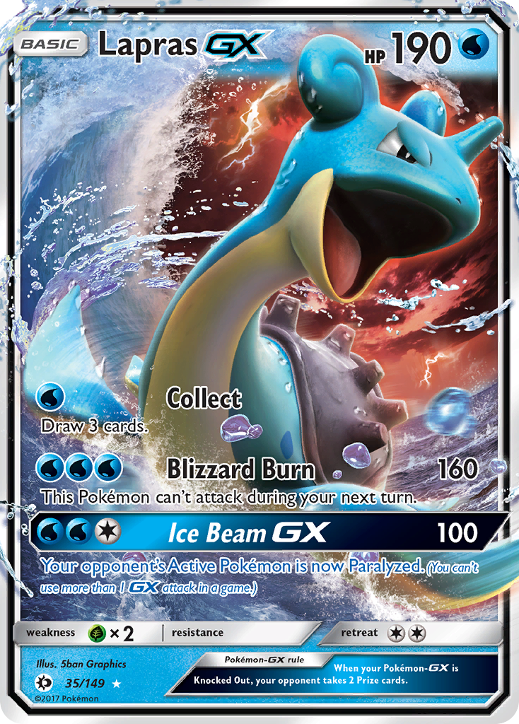 Lapras GX (35/149) [Sun & Moon: Base Set] | Card Merchant Takapuna