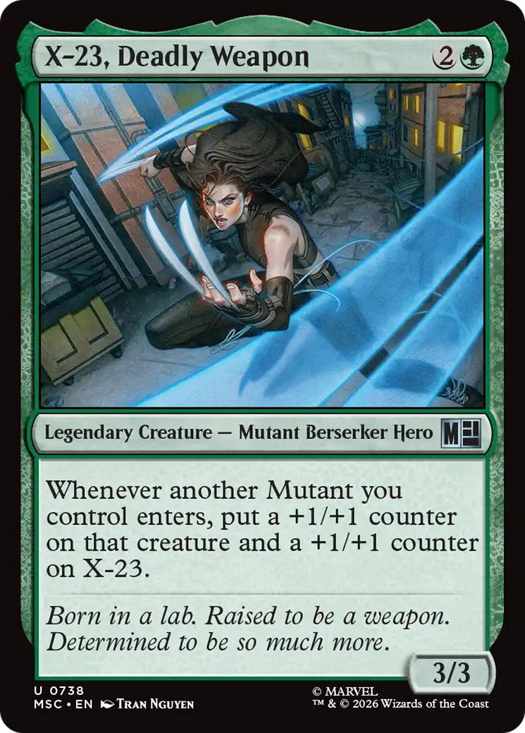 X-23, Deadly Weapon [Marvel Super Heroes Commander] | Card Merchant Takapuna