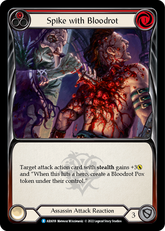 Spike with Bloodrot [ARA018] (Outsiders Arakni Blitz Deck) | Card Merchant Takapuna