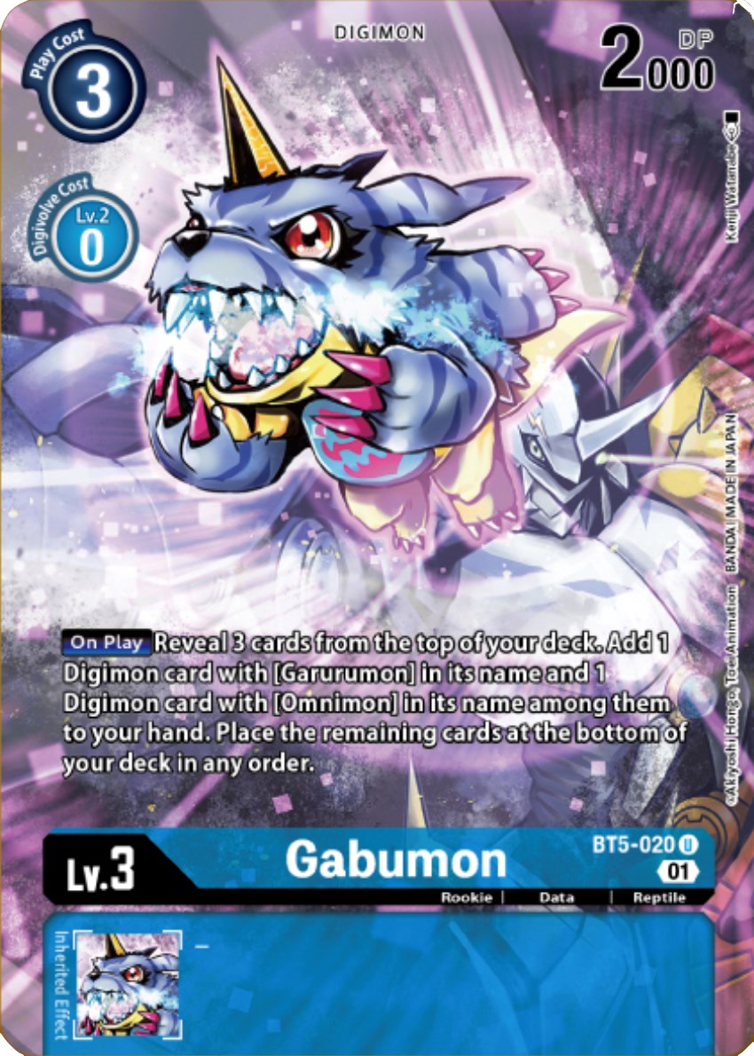 Gabumon [BT5-020] (Digimon Royal Knights Card Set) [Battle of Omni Promos] | Card Merchant Takapuna