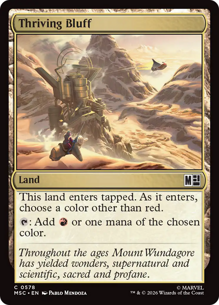 Thriving Bluff [Marvel Super Heroes Commander] | Card Merchant Takapuna