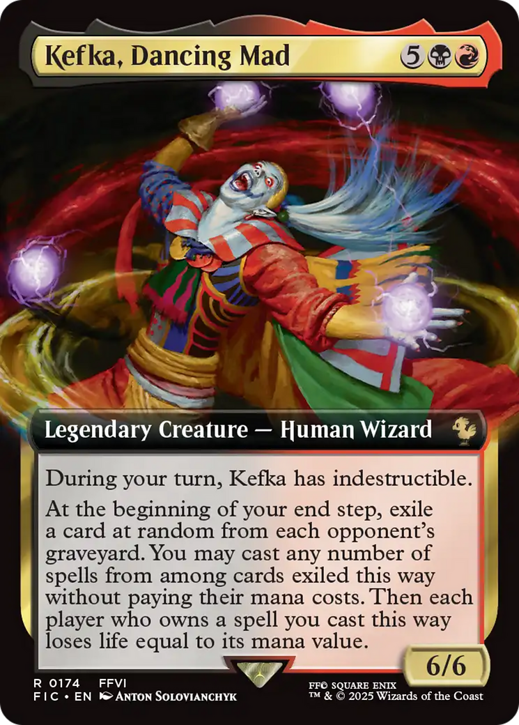 Kefka, Dancing Mad (Extended Art) [FINAL FANTASY Commander] | Card Merchant Takapuna