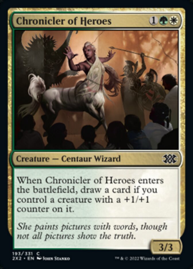 Chronicler of Heroes [Double Masters 2022] | Card Merchant Takapuna