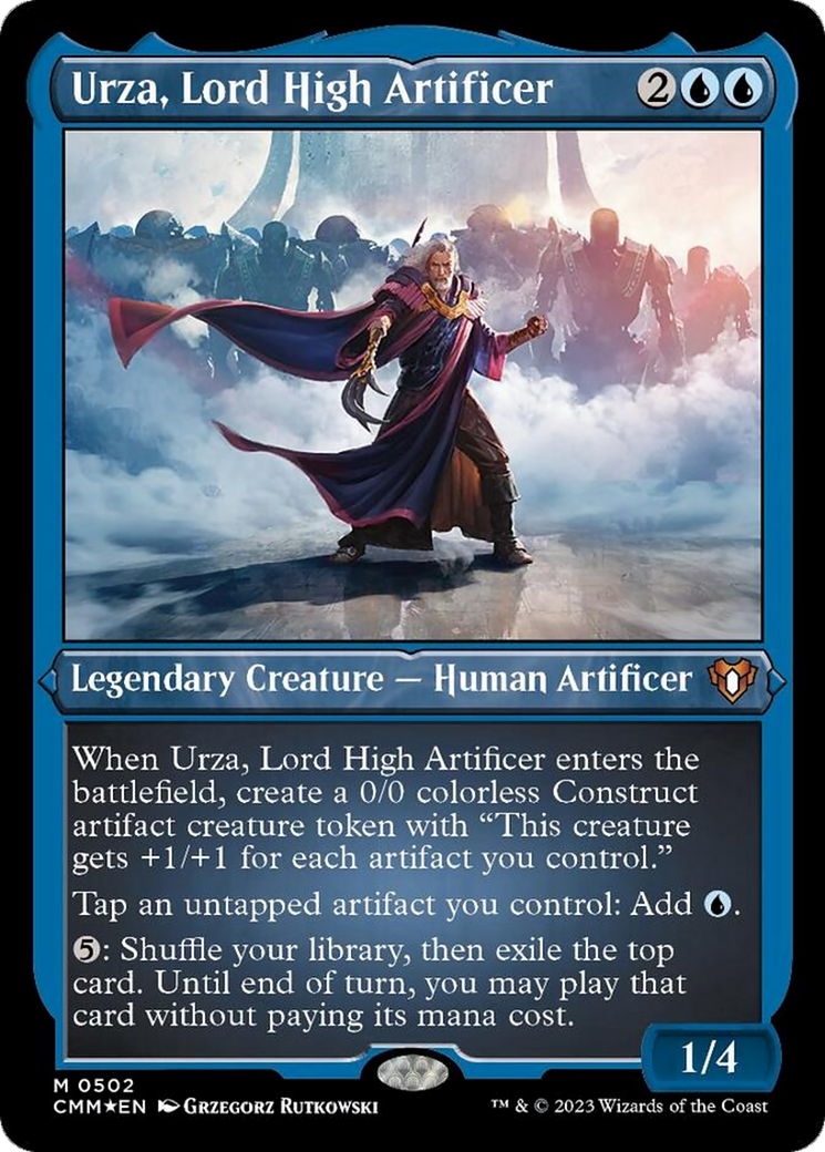 Urza, Lord High Artificer (Foil Etched) [Commander Masters] | Card Merchant Takapuna