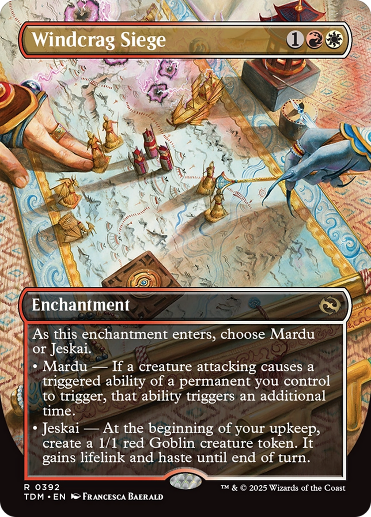 Windcrag Siege (Borderless) [Tarkir: Dragonstorm] | Card Merchant Takapuna