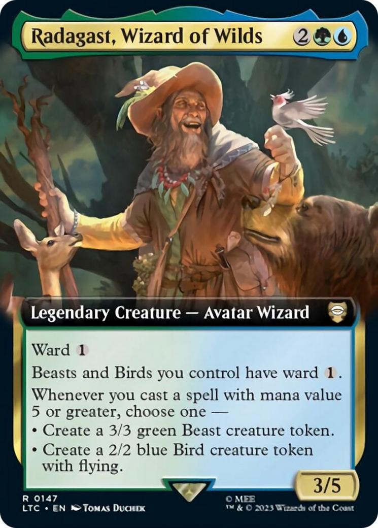 Radagast, Wizard of Wilds (Extended Art) [The Lord of the Rings: Tales of Middle-Earth Commander] | Card Merchant Takapuna