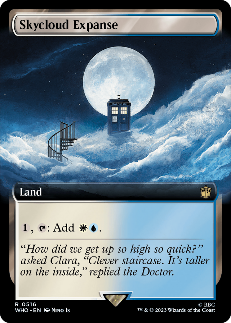 Skycloud Expanse (Extended Art) [Doctor Who] | Card Merchant Takapuna