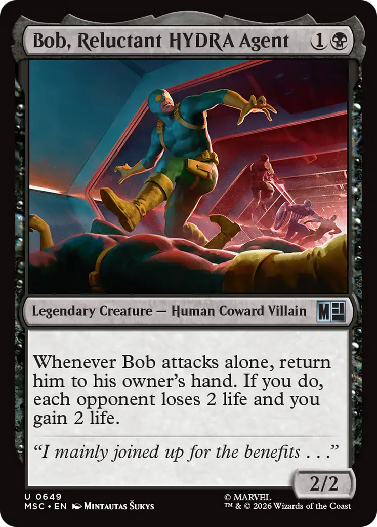 Bob, Reluctant HYDRA Agent [Marvel Super Heroes Commander] | Card Merchant Takapuna