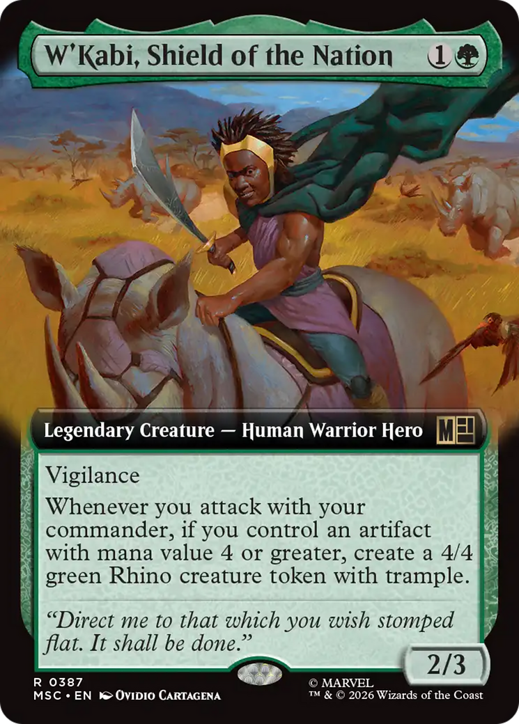 W'Kabi, Shield of the Nation (Extended Art) [Marvel Super Heroes Commander] | Card Merchant Takapuna