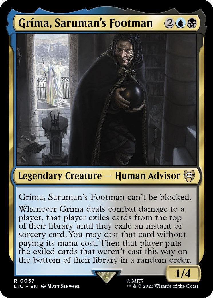 Grima, Saruman's Footman [The Lord of the Rings: Tales of Middle-Earth Commander] | Card Merchant Takapuna