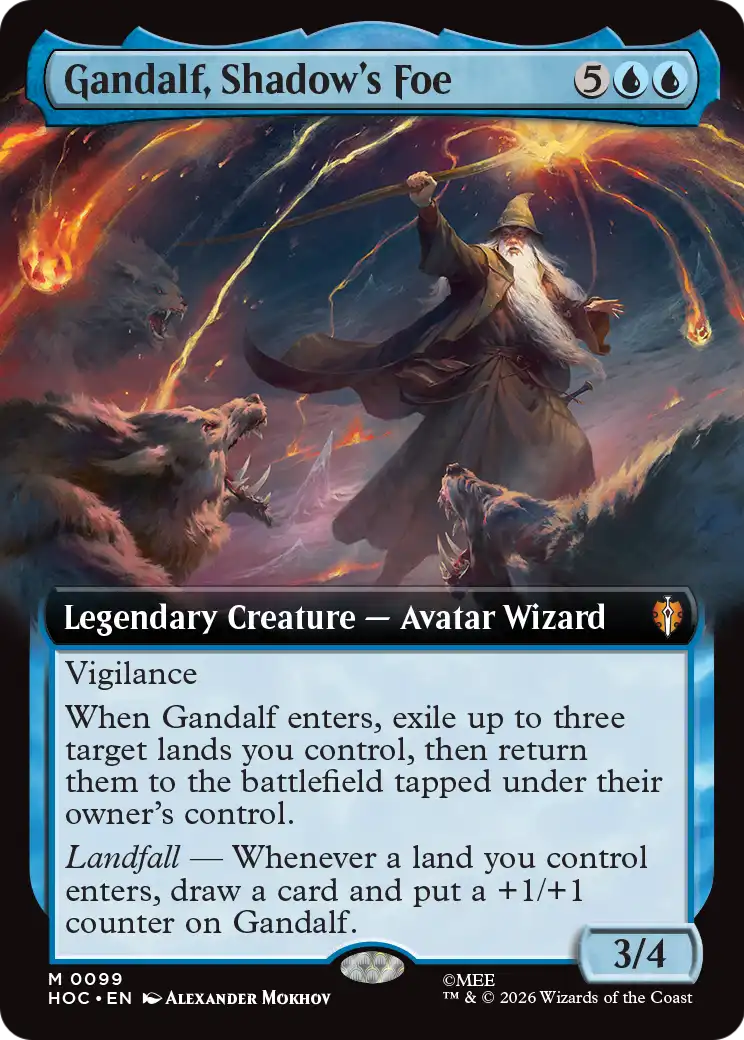 Gandalf, Shadow's Foe (Extended Art) [The Hobbit: Eternal-Legal] | Card Merchant Takapuna
