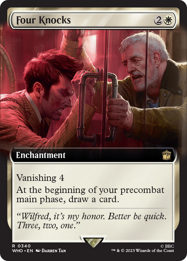 Four Knocks (Extended Art) [Doctor Who] | Card Merchant Takapuna