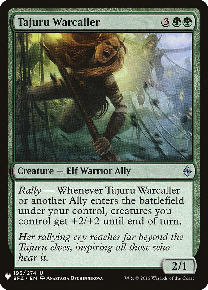 Tajuru Warcaller [Mystery Booster] | Card Merchant Takapuna