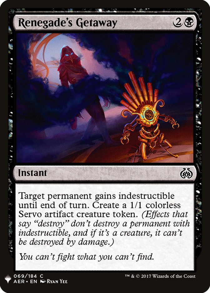 Renegade's Getaway [Mystery Booster] | Card Merchant Takapuna