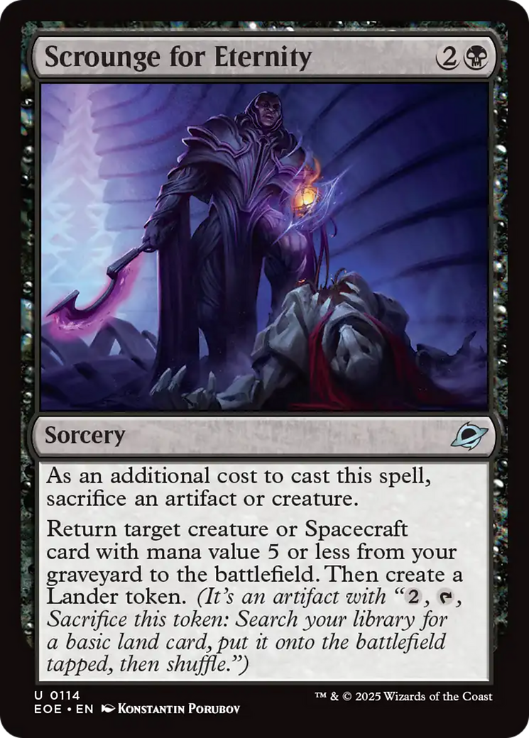 Scrounge for Eternity [Edge of Eternities] | Card Merchant Takapuna