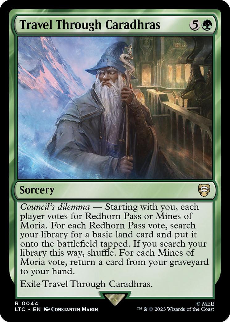 Travel Through Caradhras [The Lord of the Rings: Tales of Middle-Earth Commander] | Card Merchant Takapuna