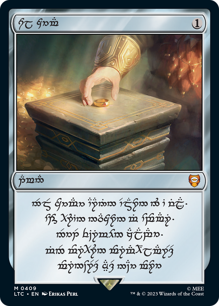 Sol Ring (409) (Dwarven Serialized) [The Lord of the Rings: Tales of Middle-Earth Commander] | Card Merchant Takapuna