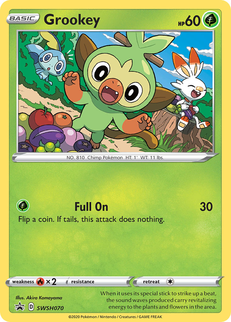 Grookey (SWSH070) [Sword & Shield: Black Star Promos] | Card Merchant Takapuna