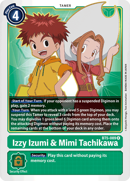 Izzy Izumi & Mimi Tachikawa [BT5-089] [Battle of Omni] | Card Merchant Takapuna