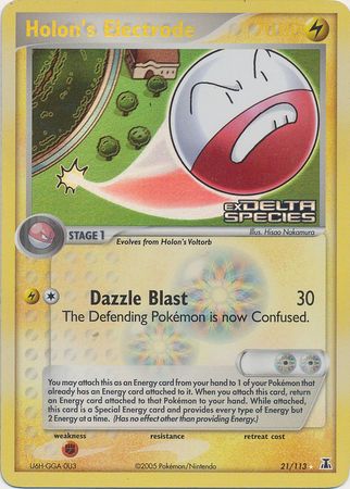 Holon's Electrode (21/113) (Stamped) [EX: Delta Species] | Card Merchant Takapuna