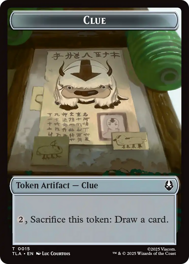 Clue (0015) // spirit (003) Double-Sided Token [Avatar: The Last Airbender Tokens] | Card Merchant Takapuna
