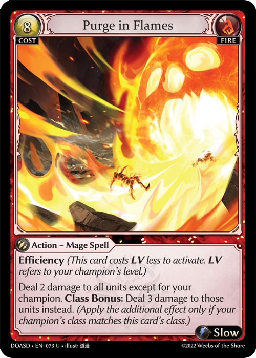 Purge in Flames (073) [Dawn of Ashes: Starter Decks] | Card Merchant Takapuna