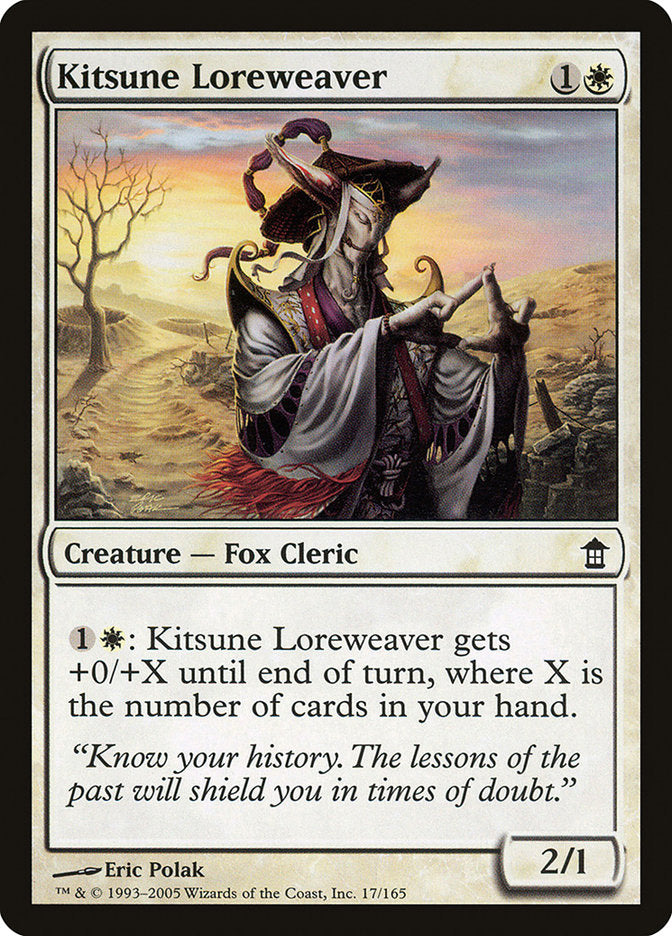 Kitsune Loreweaver [Saviors of Kamigawa] | Card Merchant Takapuna