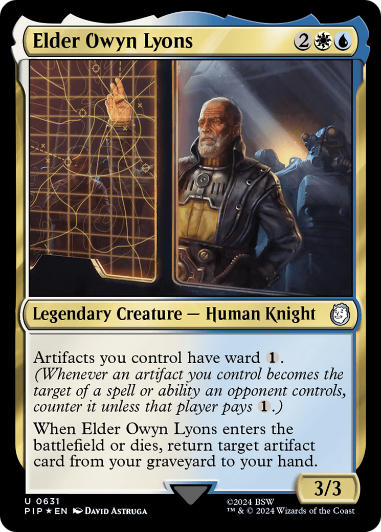 Elder Owyn Lyons (Surge Foil) [Fallout] | Card Merchant Takapuna