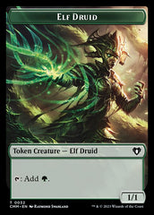 Treasure // Elf Druid Double-Sided Token [Commander Masters Tokens] | Card Merchant Takapuna