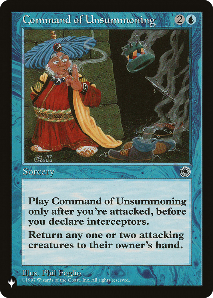 Command of Unsummoning [The List] | Card Merchant Takapuna