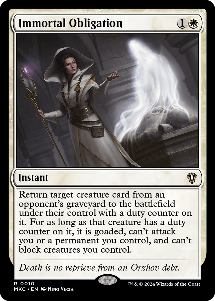 Immortal Obligation [Murders at Karlov Manor Commander] | Card Merchant Takapuna