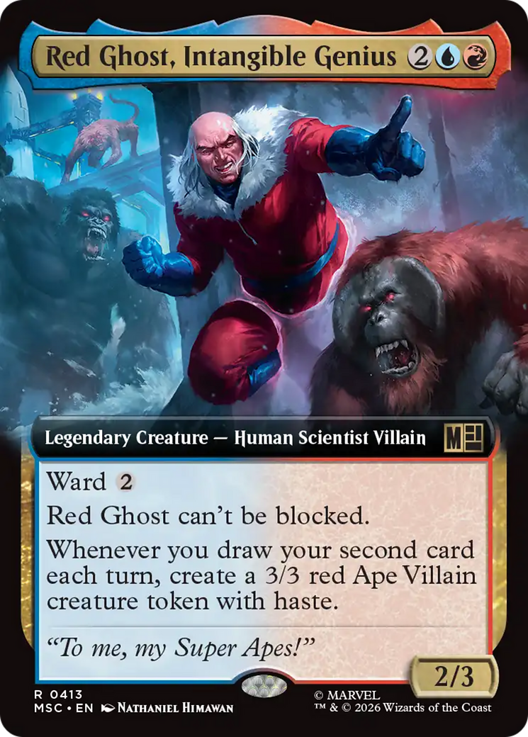 Red Ghost, Intangible Genius (Extended Art) [Marvel Super Heroes Commander] | Card Merchant Takapuna