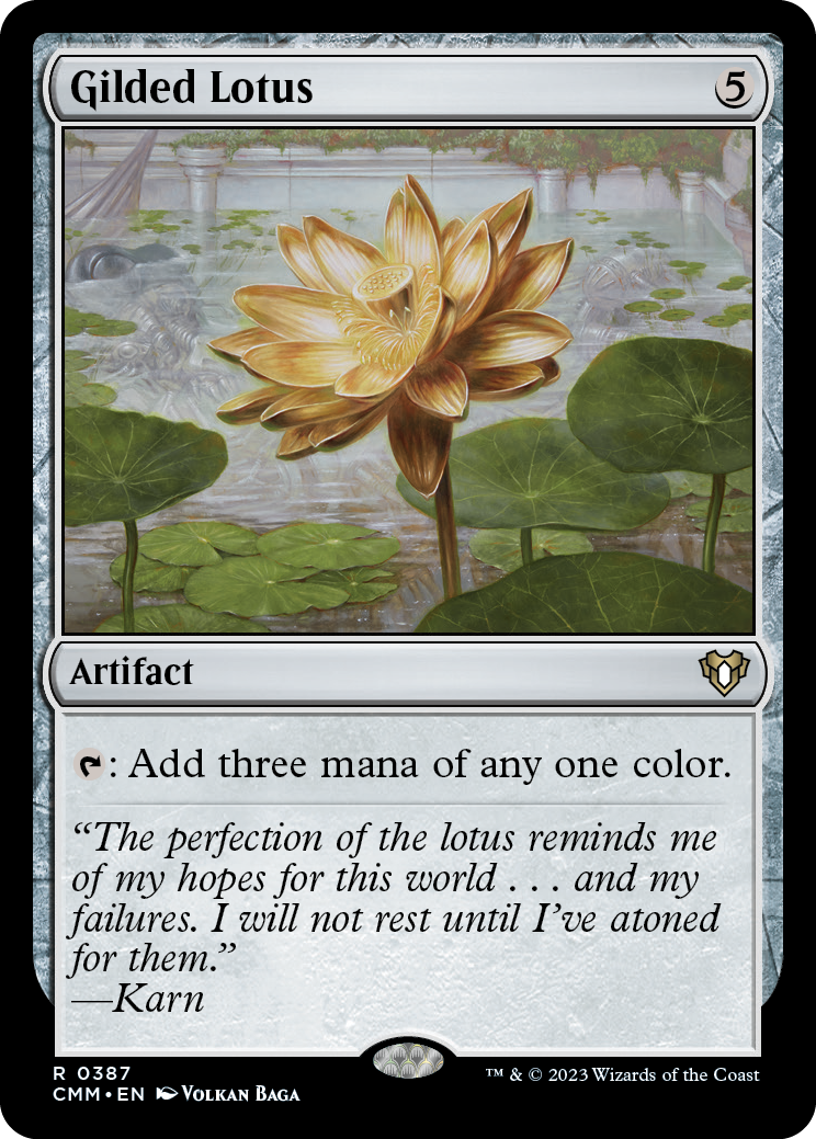 Gilded Lotus [Commander Masters] | Card Merchant Takapuna