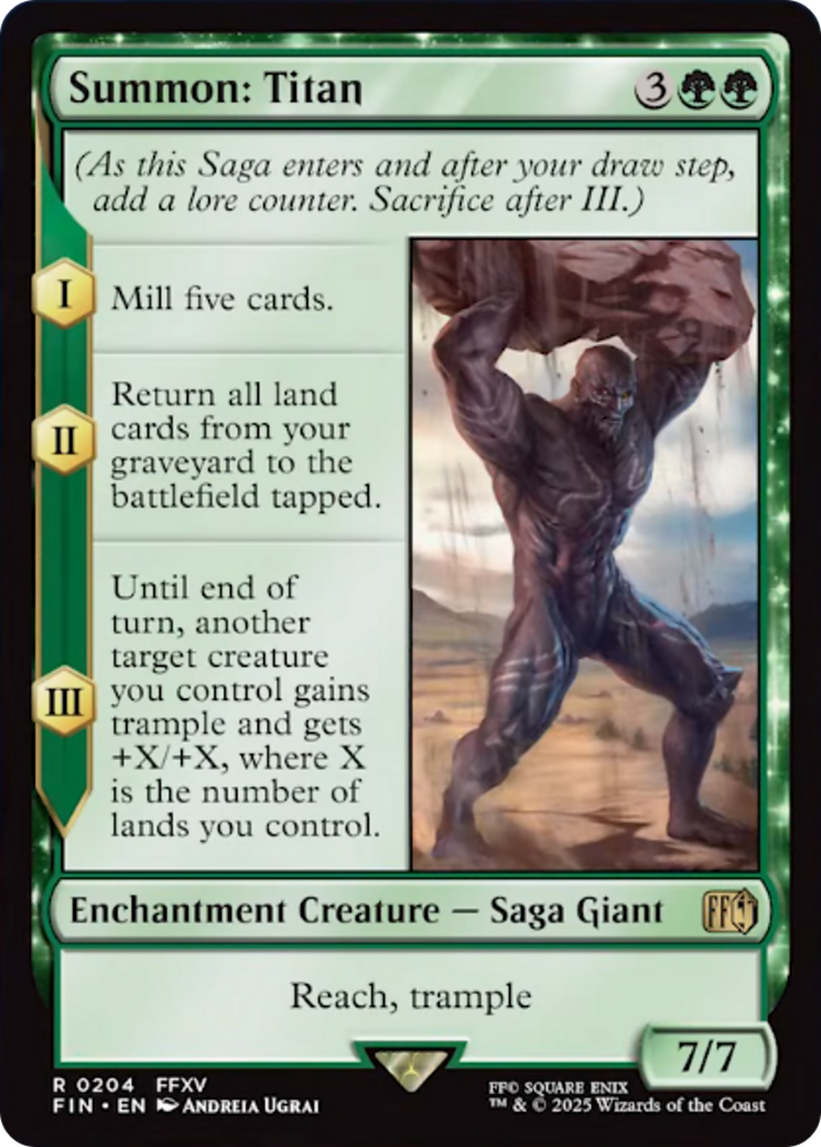 Summon: Titan [FINAL FANTASY] | Card Merchant Takapuna