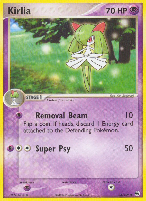 Kirlia (34/109) [EX: Ruby & Sapphire] | Card Merchant Takapuna
