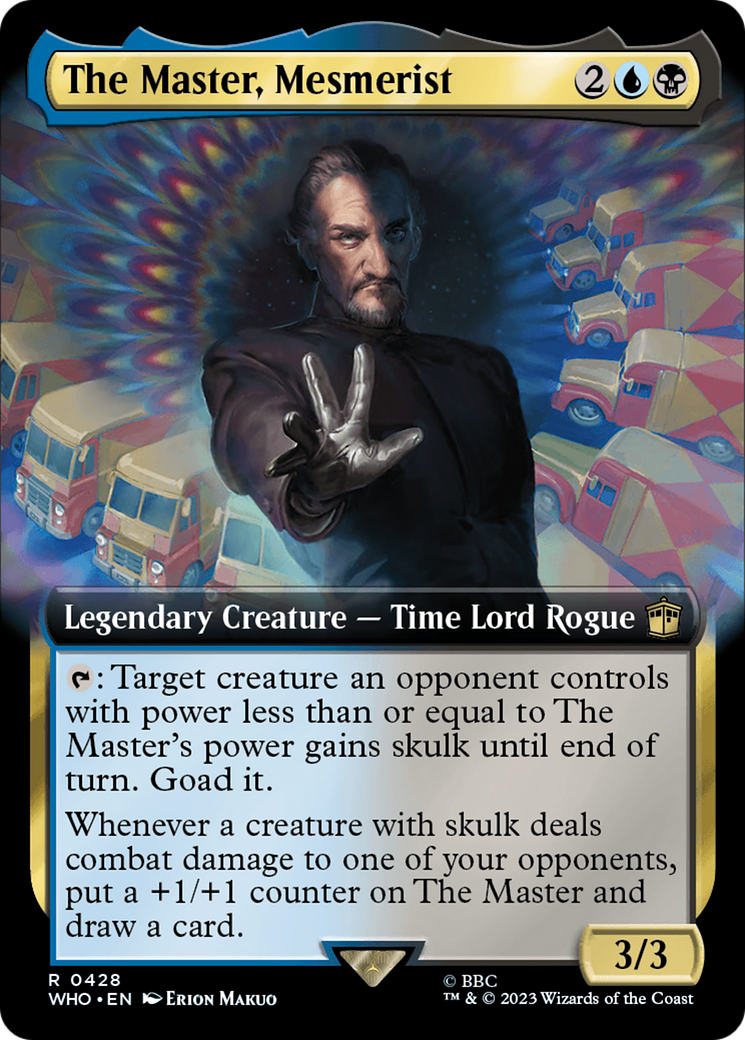 The Master, Mesmerist (Extended Art) [Doctor Who] | Card Merchant Takapuna