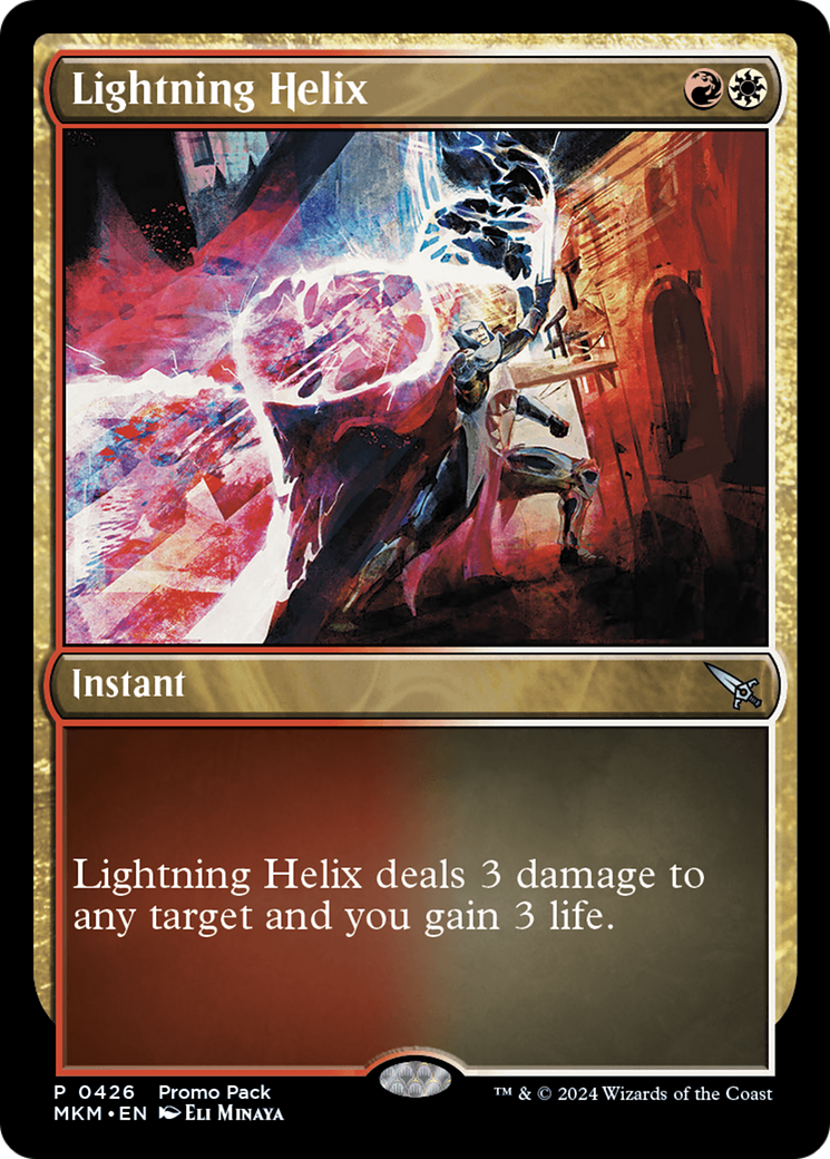 Lightning Helix (Promo Pack) [Murders at Karlov Manor Promos] | Card Merchant Takapuna