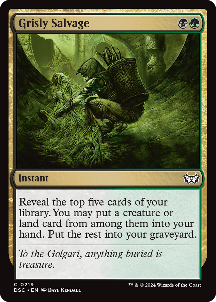 Grisly Salvage [Duskmourn: House of Horror Commander] | Card Merchant Takapuna