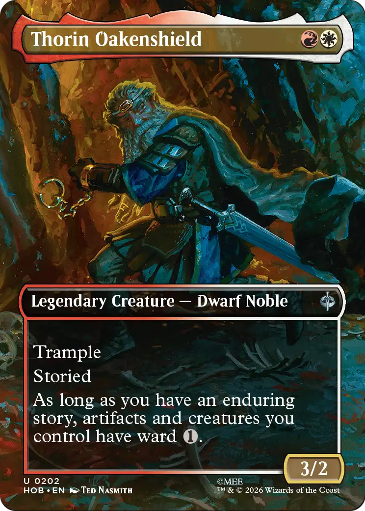 Thorin Oakenshield (Borderless) [The Hobbit] | Card Merchant Takapuna