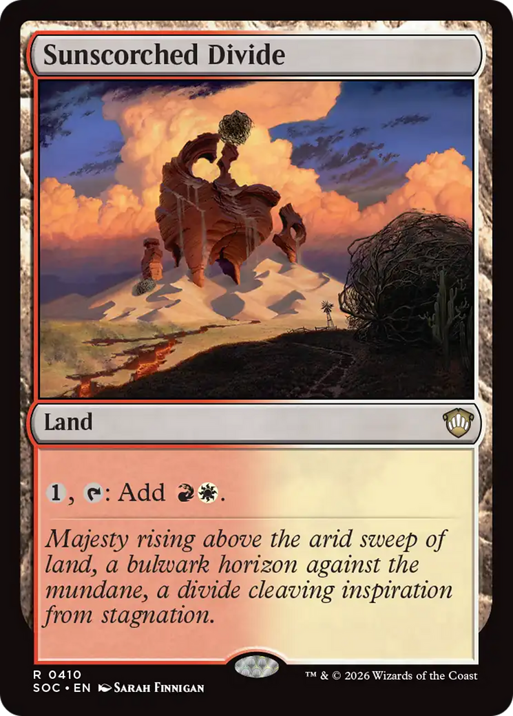 Sunscorched Divide [Secrets of Strixhaven Commander] | Card Merchant Takapuna