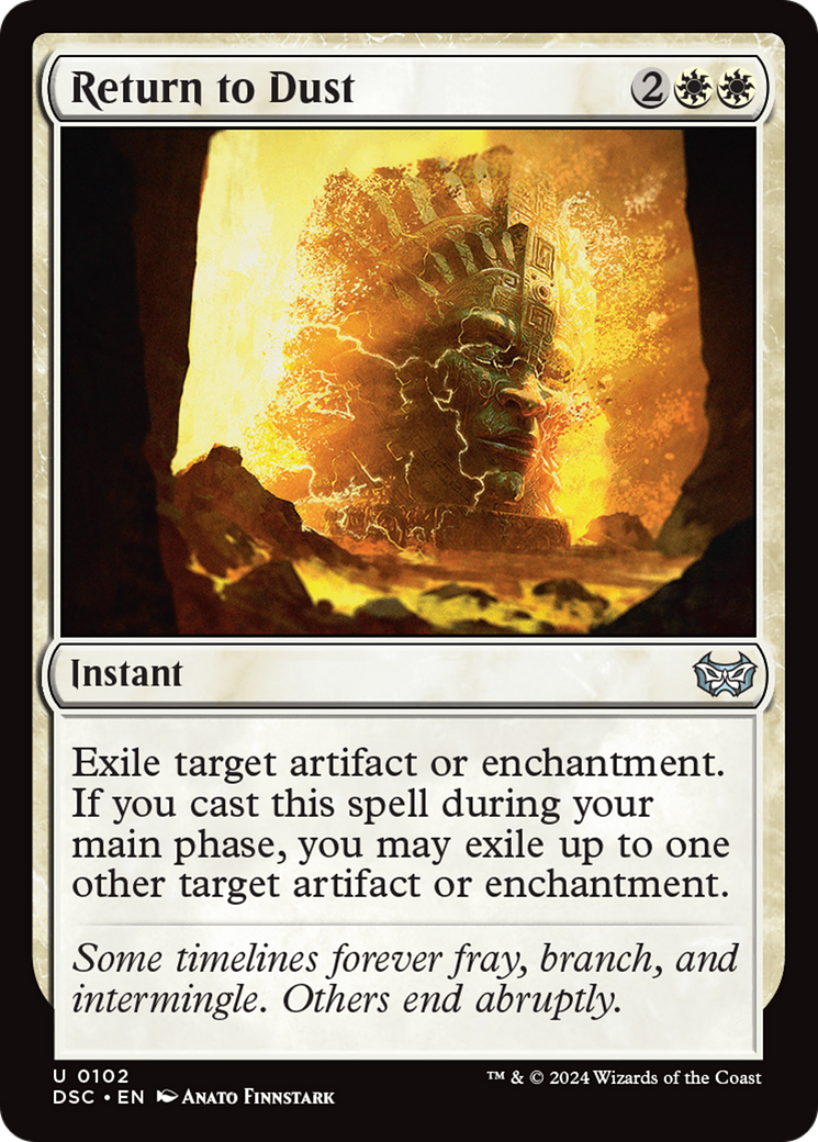 Return to Dust [Duskmourn: House of Horror Commander] | Card Merchant Takapuna