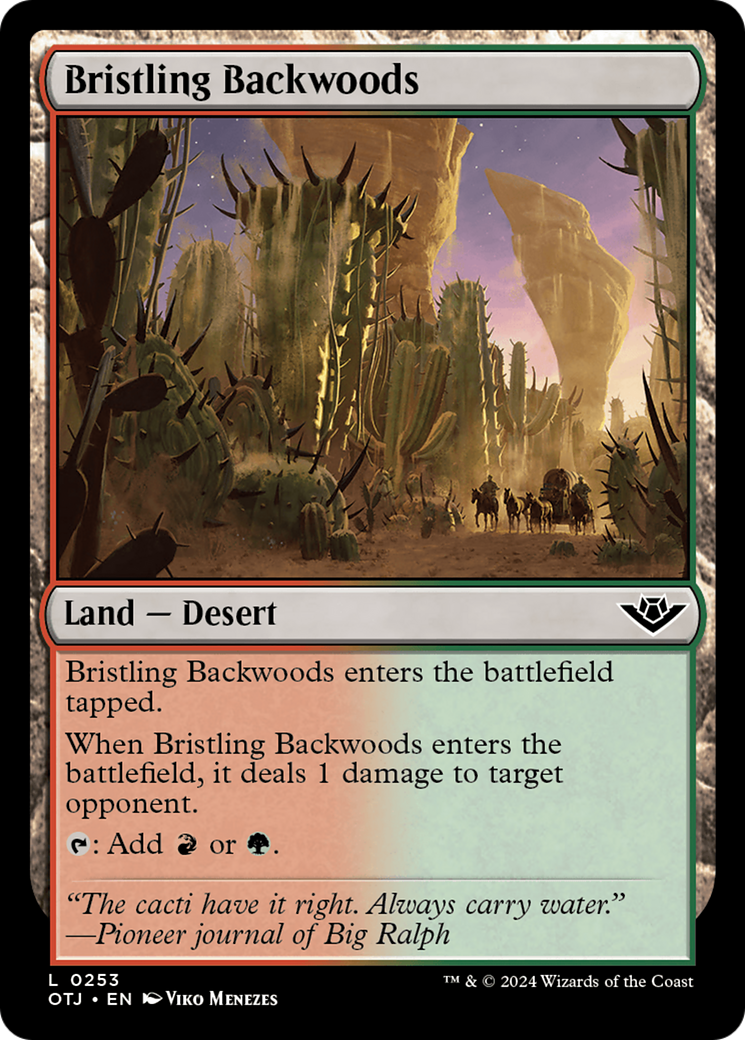 Bristling Backwoods [Outlaws of Thunder Junction] | Card Merchant Takapuna