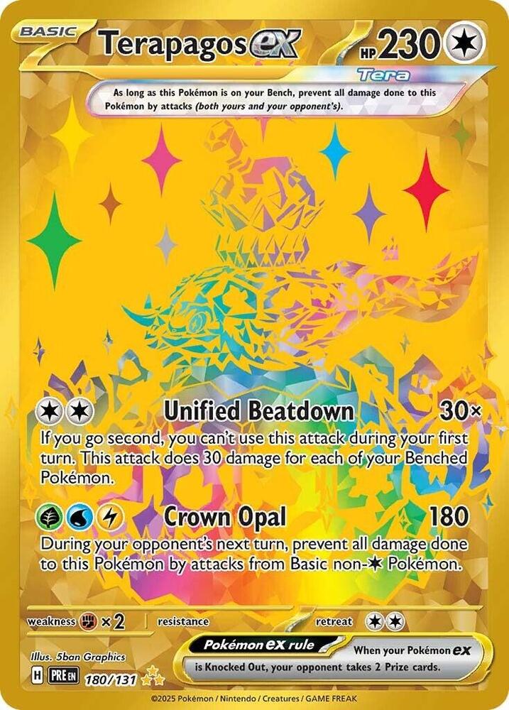 Terapagos ex (180/131) [Scarlet & Violet: Prismatic Evolutions] | Card Merchant Takapuna